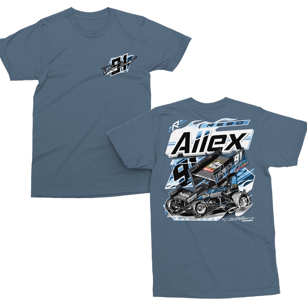 Allex Racing Sprint Car Graphic T-Shirt | Blue